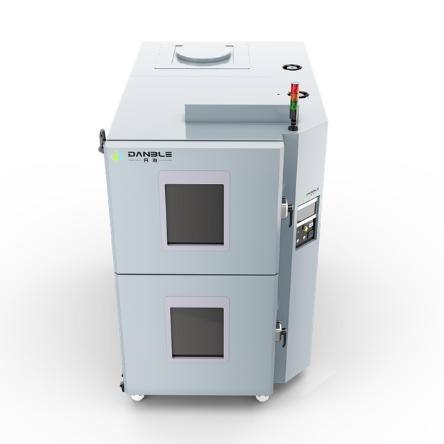 DBST-1000 غرفة اختبار الصدمات الحرارية ذات المنطقتين من أعلى إلى أسفل 