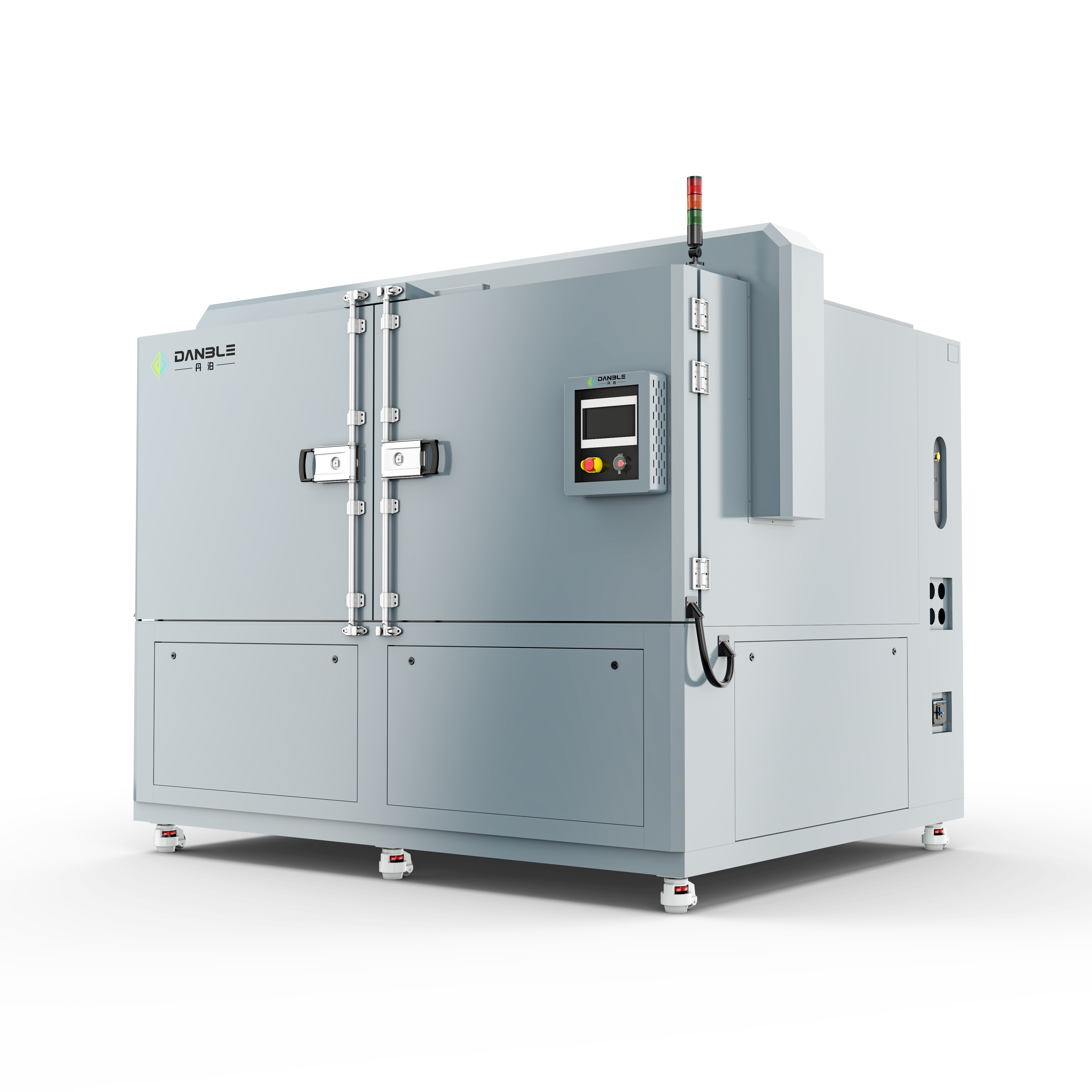 Două zone (de la st&acirc;nga la dreapta) Camera de testare a șocului termic